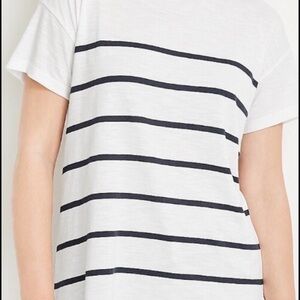 Maurices Black and White Striped Short Sleeve Tee